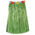 Artificial Grass Hula Skirt Assortment w/ Floral Waistband